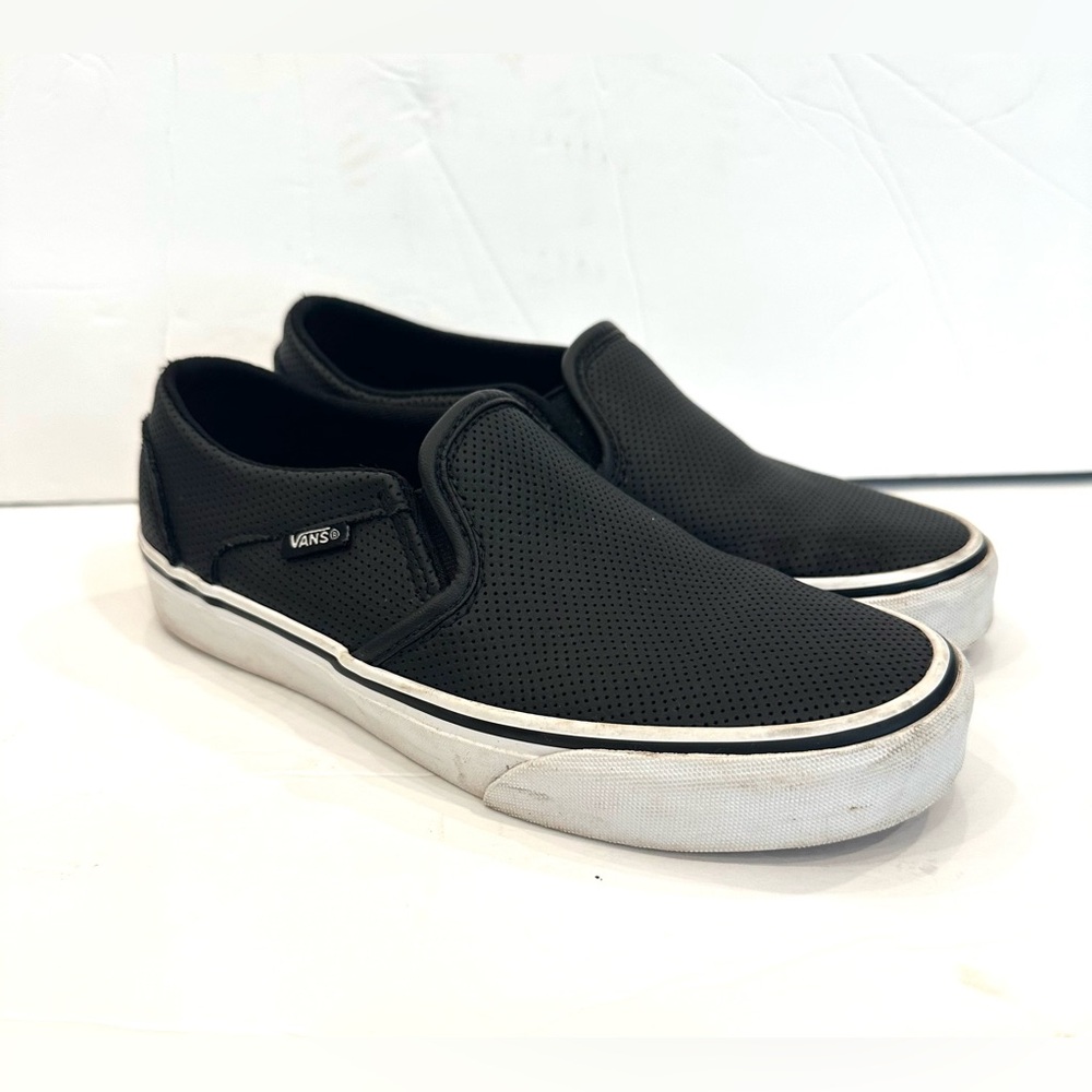 Vans Ladies Slip On Shoes Black Size 6